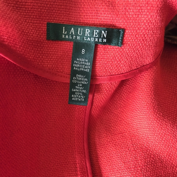 Ralph Lauren  linen blazer size:8 - Picture 7 of 8
